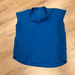 Figs Vibrant Blue Muscle Tee